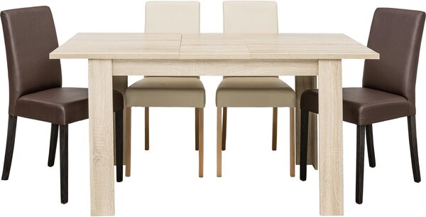 ROZŤAHOVACÍ STÔL, dub sonoma, 120-153/75/80 cm Carryhome - Obývacie zostavy