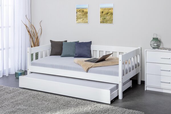 POSTEĽ, 90/200 cm biela Carryhome - Postele, Online Only