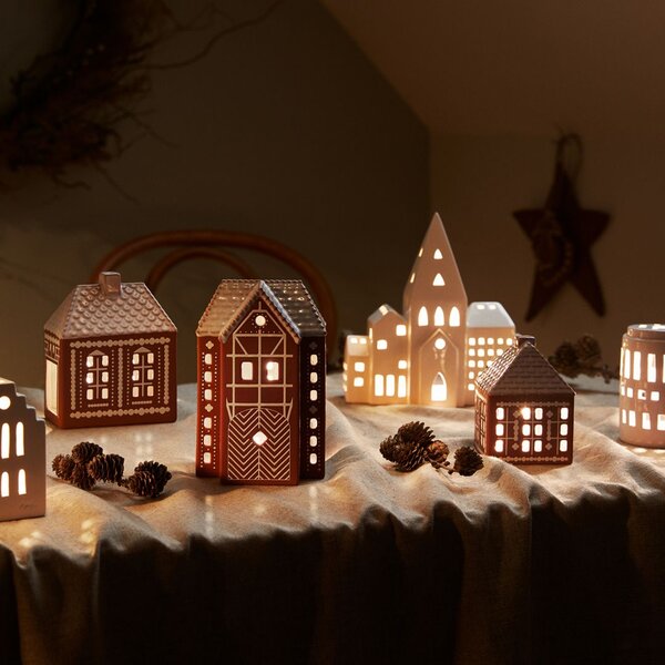 Porcelánový svietnik Gingerbread Lighthouse Large