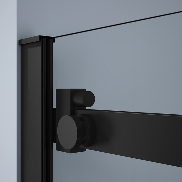 Gelco Gelco, DRAGON BLACK štvorcová sprchová zástena 800x800mm, rohový vstup, GD4280B-01