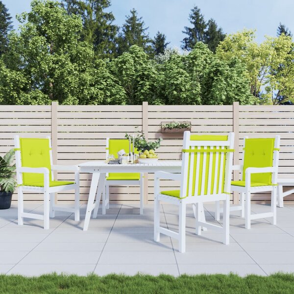 Podložky na záhradné stoličky, nízke operadlo 4 ks 100x50x3 cm