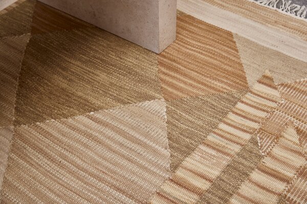 Diamond Carpets India , Ručne viazaný kusový koberec Fibonacci I DESP HL88 Beige Mix, 80x150, béžová, obývacia izba