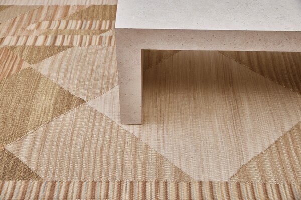 Diamond Carpets India , Ručne viazaný kusový koberec Fibonacci I DESP HL88 Beige Mix, 80x150, béžová, obývacia izba