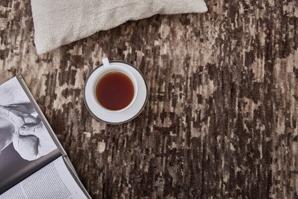 Diamond Carpets India , Ručne viazaný kusový koberec Enstatite DESP HK23, 80x150, hnedá, obývacia izba