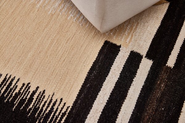 Diamond Carpets India , Ručne viazaný kusový koberec Duskwood DESP P110 Coffee Mix, 80x150, hnedá, obývacia izba