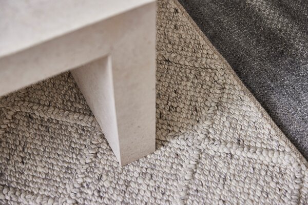 Diamond Carpets India , Ručne viazaný kusový koberec Old Town DE 3210 Grey Mix, 80x150, šedá, obývacia izba