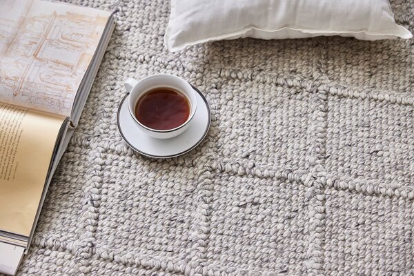 Diamond Carpets India , Ručne viazaný kusový koberec Old Town DE 3210 Grey Mix, 80x150, šedá, obývacia izba