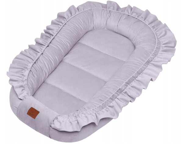 Vulpi Romantické hniezdo s volánikom Velvet Premium Farba: béžová