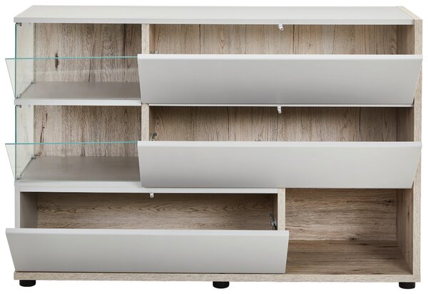 KOMODA, sivá, farba duba, 120/77/40 cm MID.YOU - Komody, Online Only
