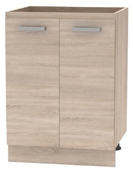 KONDELA Spodná skrinka 60 2DV, dub sonoma, NOVA PLUS NOPL-057-0S