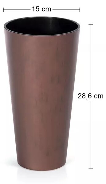 Plastový kvetináč DTUS150C 15 cm - hrdzavá