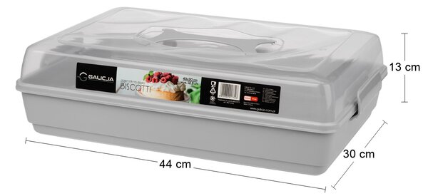 Prenosný box na potraviny Biscotti - sivá