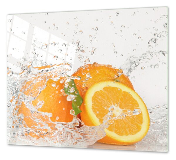 Ochranná doska pomaranč ovocia vo vode - 55x55cm / NE