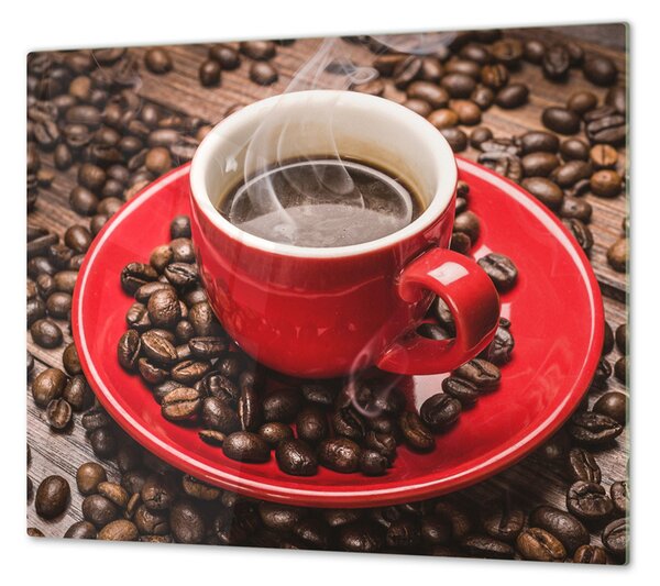 Ochranná doska červený hrnček s kávou - 2x 52x30cm / ANO