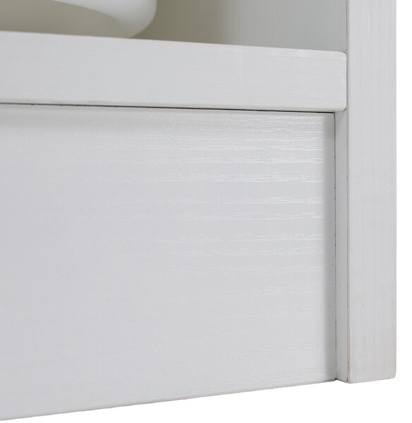 KONDELA Organizér s úložnými boxami, biela, TRIMAL
