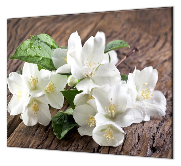 Ochranná doska biele kvety jazmínu - 55x55cm / ANO