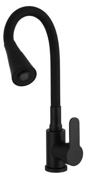 Gamma Flex 3000, stojanková drezová batéria s flexibilným ramenom, čierna, GMA-BFX-3000BK