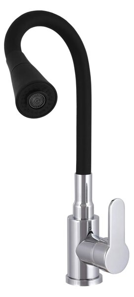Gamma Flex 3000, stojanková drezová batéria s flexibilným ramenom, čierna-chrómová, GMA-BFX-3000CH