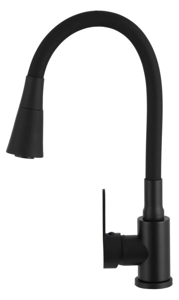 Gamma Flex 3000, stojanková drezová batéria s flexibilným ramenom, čierna, GMA-BFX-3000BK