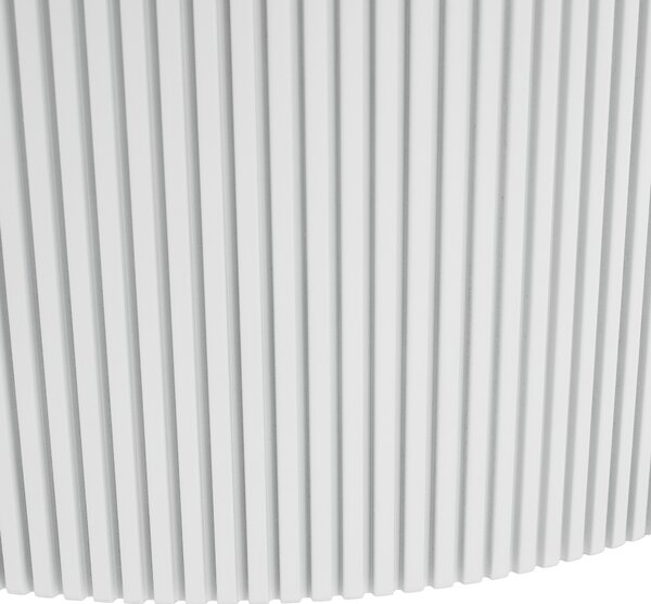 KONDELA Konferenčný stolík, biely mramor/MDF, priemer 80 cm, MAHIR TYP 1