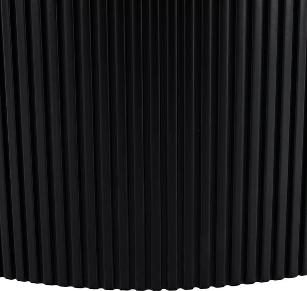 KONDELA Konferenčný stolík, čierna, priemer 80 cm, MAHIR TYP 2
