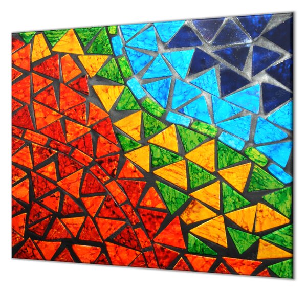Ochranná doska farebná abstraktná mozaika - 52x60cm / ANO