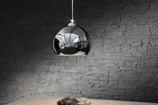 Invicta Interior - Moderné závesné svietidlo CHROMAGON 30 cm chromové guľové