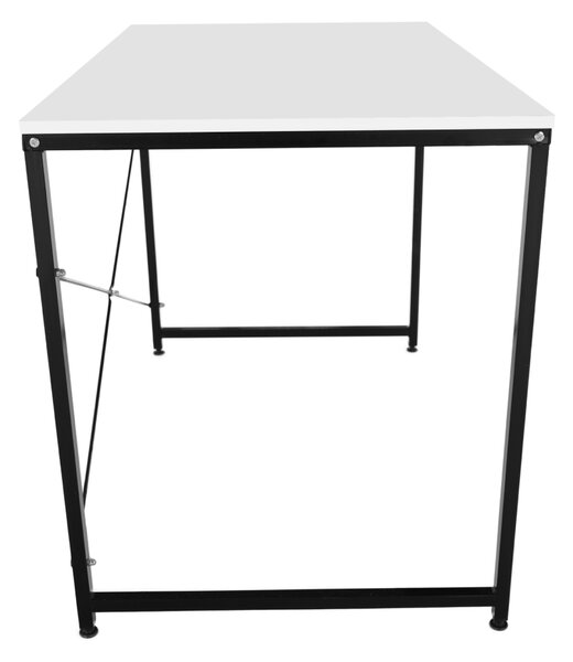 KONDELA Písací stôl, biela/čierna, 120x60 cm, MELLORA