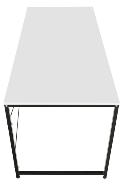 KONDELA Písací stôl, biela/čierna, 120x60 cm, MELLORA