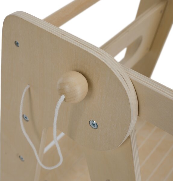 KONDELA Montessori skladacia učiaca veža, prírodná, URIAN