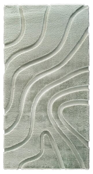 KONDELA Koberec, zelená/3D vzor, 80x150, PUFIN TYP 2