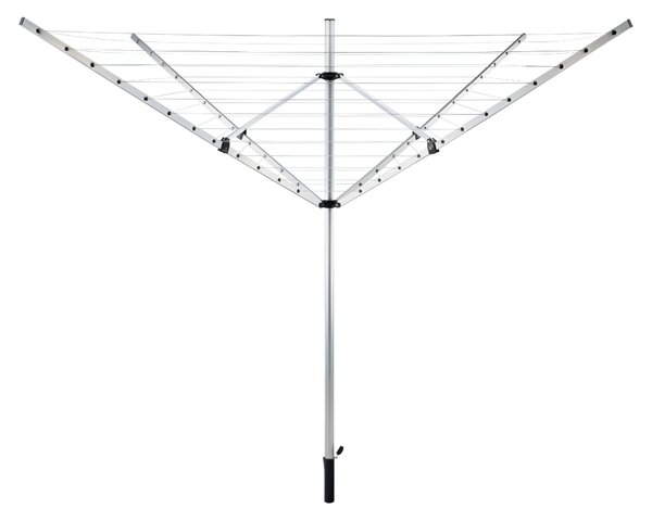 KONDELA Záhradný sušiak na bielizeň, strieborná/čierna, 50 m, ROTARY NEW TYP 1
