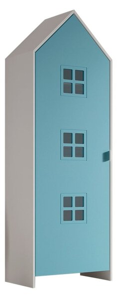 Biela/svetlomodrá detská šatníková skriňa 58x172x37 cm Casami Bruges – Vipack