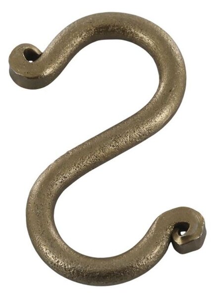 Mosadzný antik závesný háčik Terrié S - 2,5*5 cm - Chic Antique