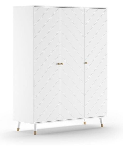 Biela detská šatníková skriňa 150x200 cm BILLY – Vipack