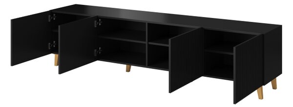 TV stolík Pafos 200 4D - čierna