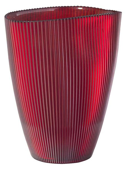 Váza oválna BURANO MILLE OL02109 červená H24cm