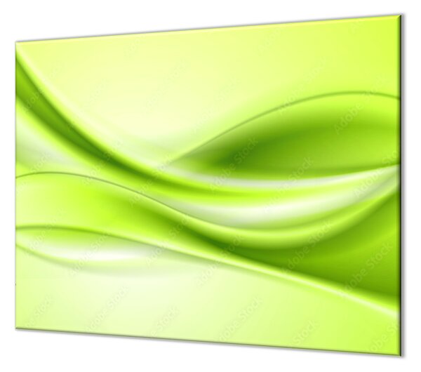 Ochranná doska zelená abstraktná vlna - 52x60cm