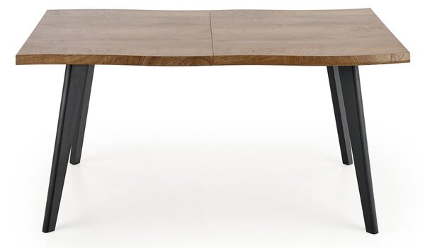 Rozkladací jedálenský stôl Dickson 120/180 - prírodná / čierna