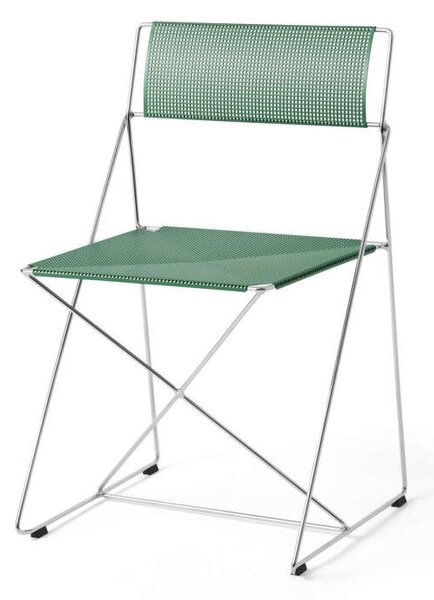 HAY Stolička X-Line Chrome, leek green