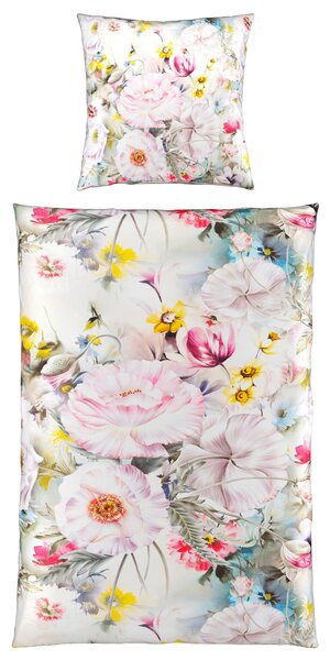 OBOJSTRANNÁ POSTEĽNÁ BIELIZEŇ, satén, biela, 135/200 cm Esposa - Online Only bytové doplnky, Online Only