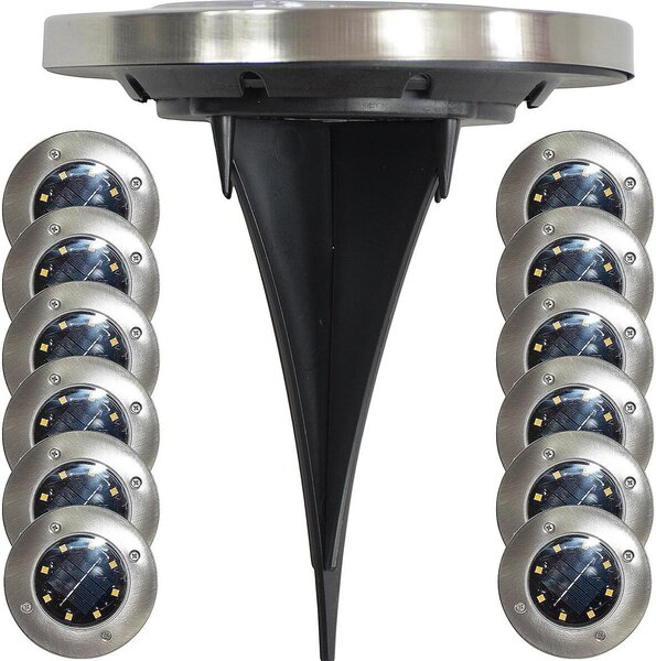 Solárna lampa 8 led smd pre zemné práce cpl.12pcs