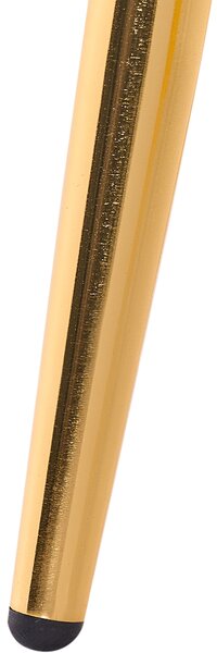 Lavička do spálne sivá zamatová čalúnená zlaté kovové nohy úložný priestor glamour dizajn spálňa