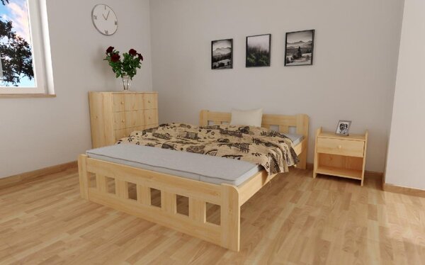 Zvýšená posteľ z masívu Nika 180 x 200 cm + rošt ZADARMO