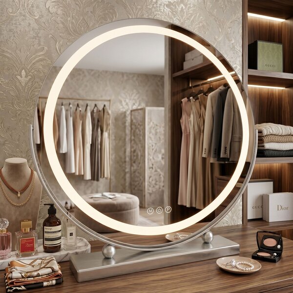 Zrkadlo LED MAKE-UP Chrome 50 cm