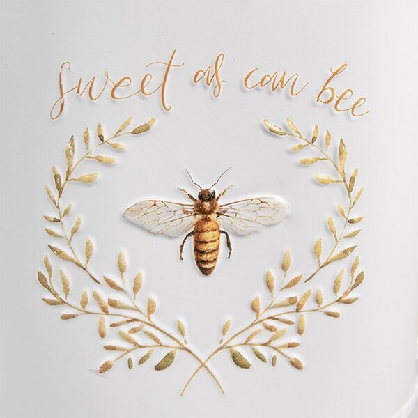 Dekoračná plechová kanva so včielkou Sweet Bee - 39*13*21 cm - Clayre & Eef