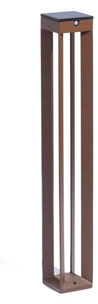 Solárna LED lampa Borne so snímačom, 90 cm, corten
