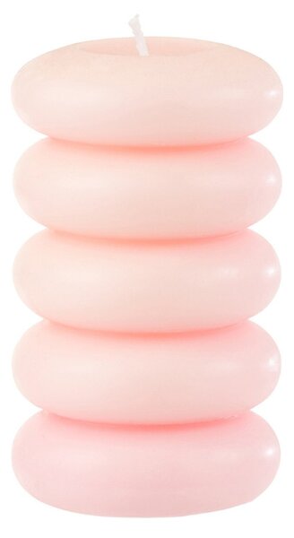 Stĺpová sviečka MACARON 11,5 cm ružová