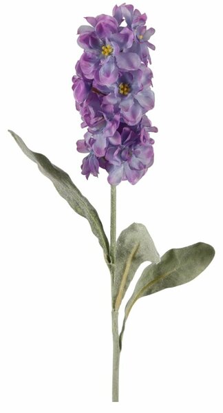 Umelá kvetina MATTHIOLA 56 cm, fialová