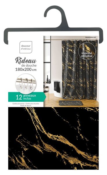 Sprchový záves 180x200 cm Aquamarbre – douceur d'intérieur